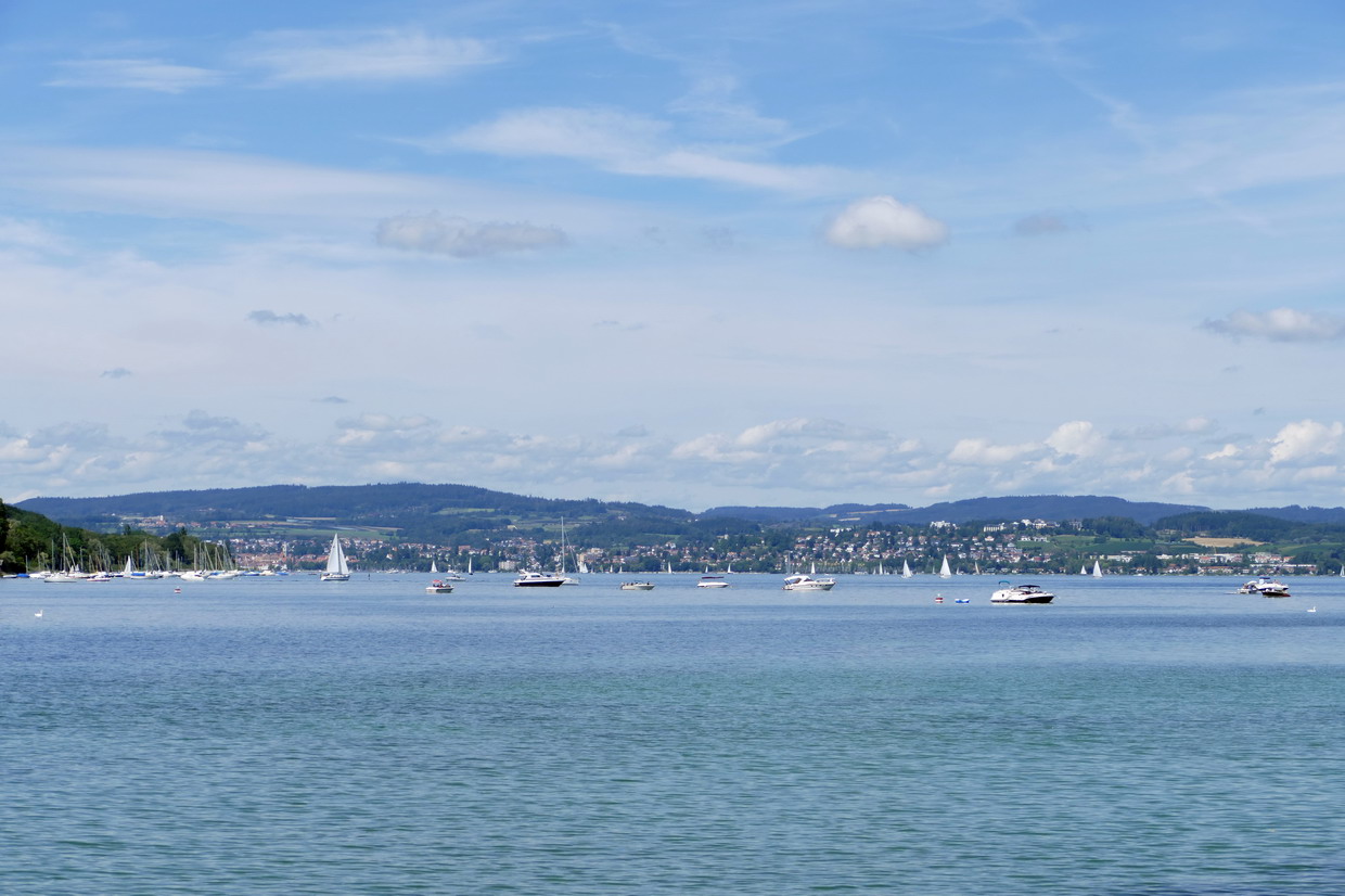 01. Le lac de Constance - Meersburg sur la rive opposée