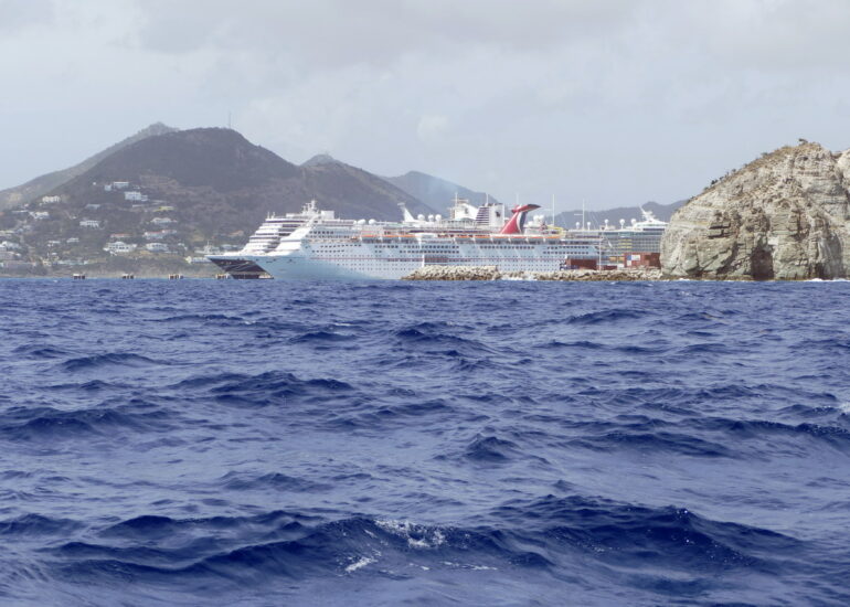 01. Sint Maarten, Philipsburg, les paquebots sont omniprésents