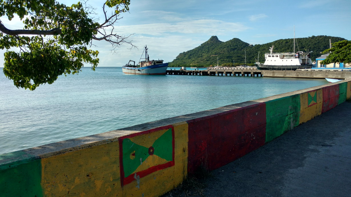 03. Cariacou, Tyrell bay, le quai du ferry pour Grenade