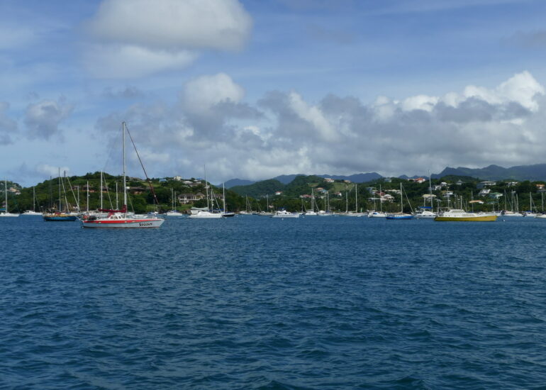 04. Premier aperçu de Prickly bay, l'anse aux épines