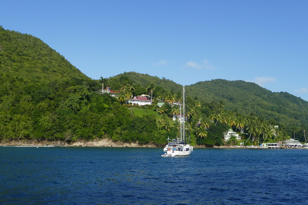 04. Ste Lucie, le chenal d'entrée à Marigot harbour