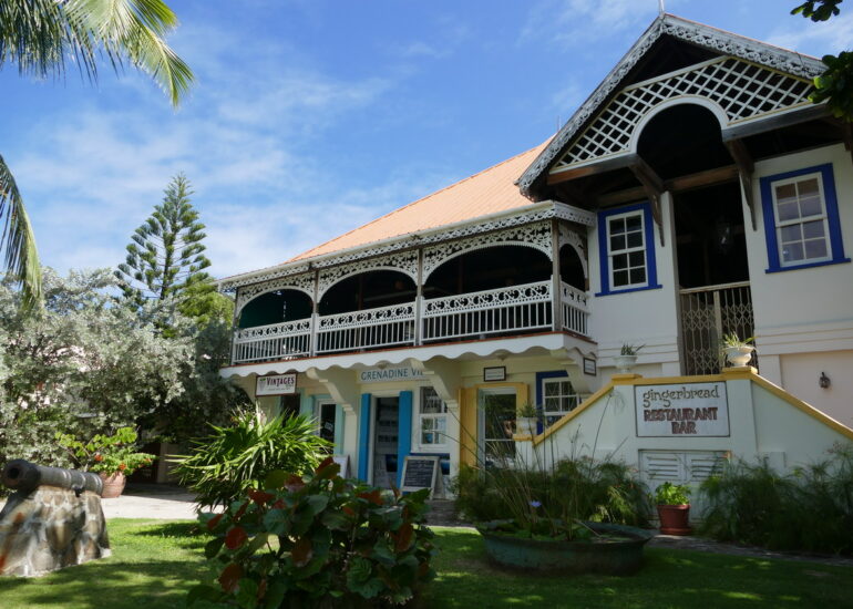 05. Bequia, Port Elisabeth, l'hôtel pension Gingerbread sur la rive sud