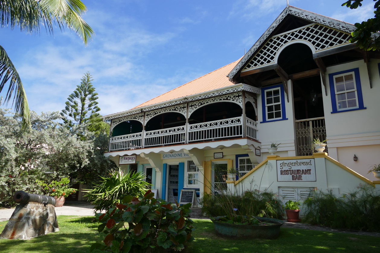 05. Bequia, Port Elisabeth, l'hôtel pension Gingerbread sur la rive sud