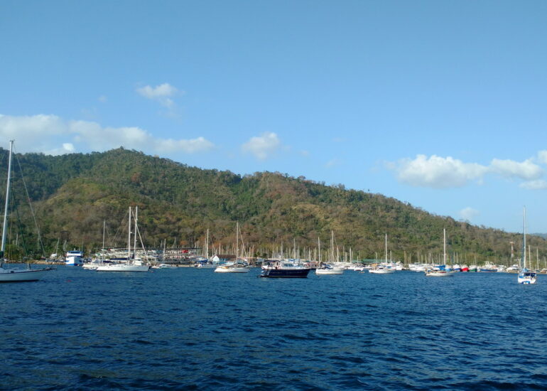 06. Trinidad, baie de Chaguaramas ; à cette époque de l'année, il y a du monde !