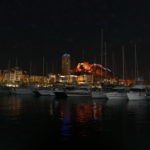 08. Alicante, le Gran sol hotel et le castillo de Santa Barbara dans la nuit