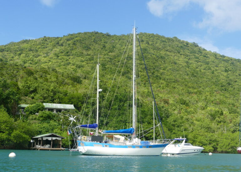 09. Ste Lucie, Marigot harbour, le lagon