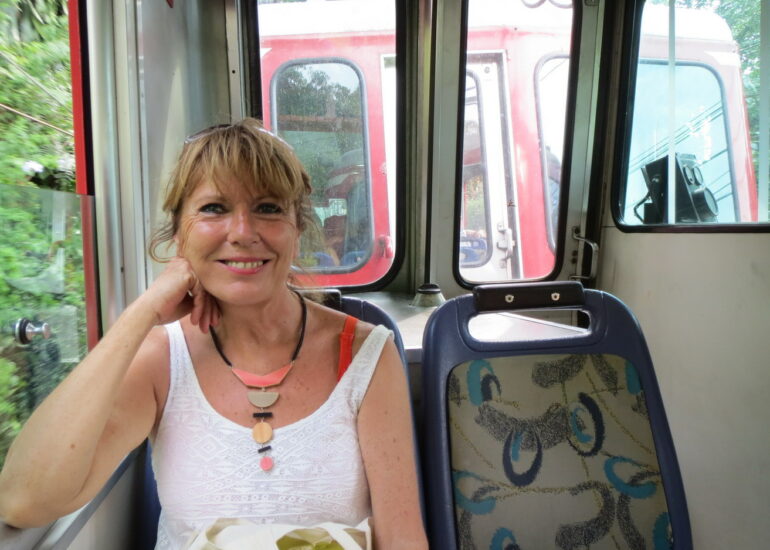 13. Dans le train à crémaillère