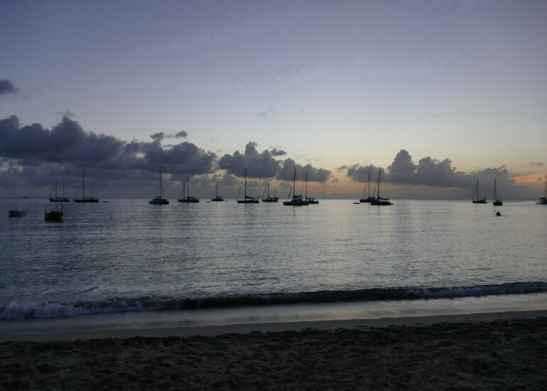 13. La Martinique, Petite anse d'Arlet, la zone de mouillage