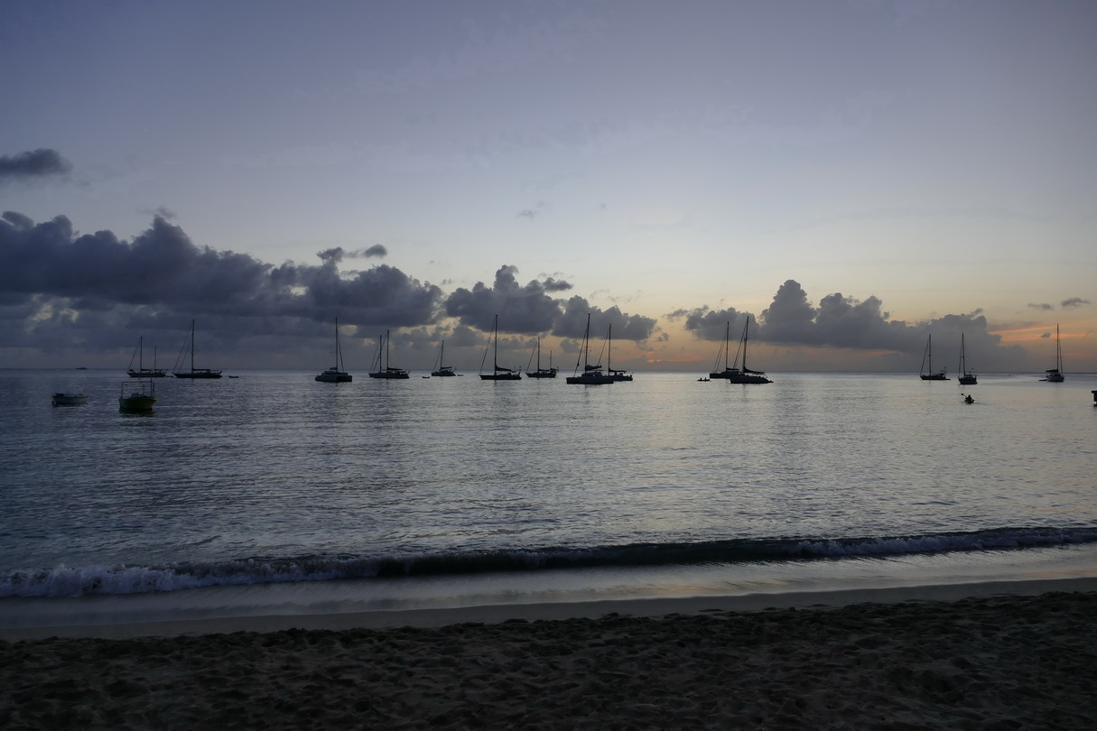 13. La Martinique, Petite anse d'Arlet, la zone de mouillage