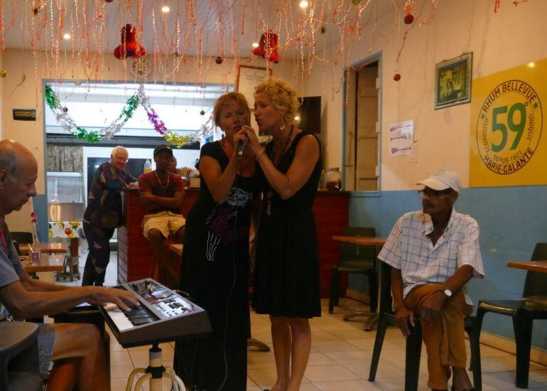 14. Boeuf musical chez Judith à Saint-Louis ; Delphine, Michèle et Patrice