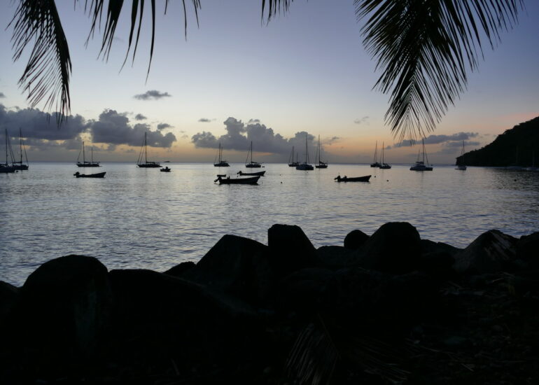 14. La Martinique,, Petite anse d'Arlet, la zone de mouillage