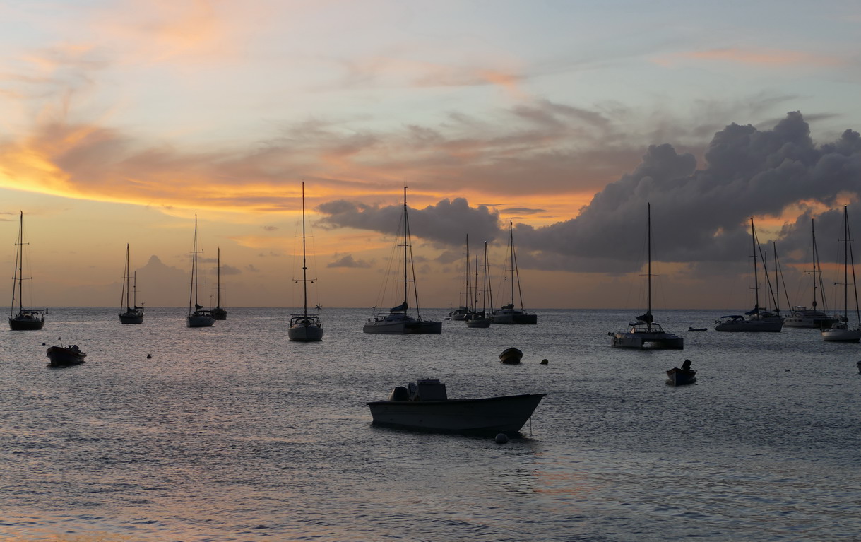 15. La Martinique, Petite Anse d'Arlet, le mouillage