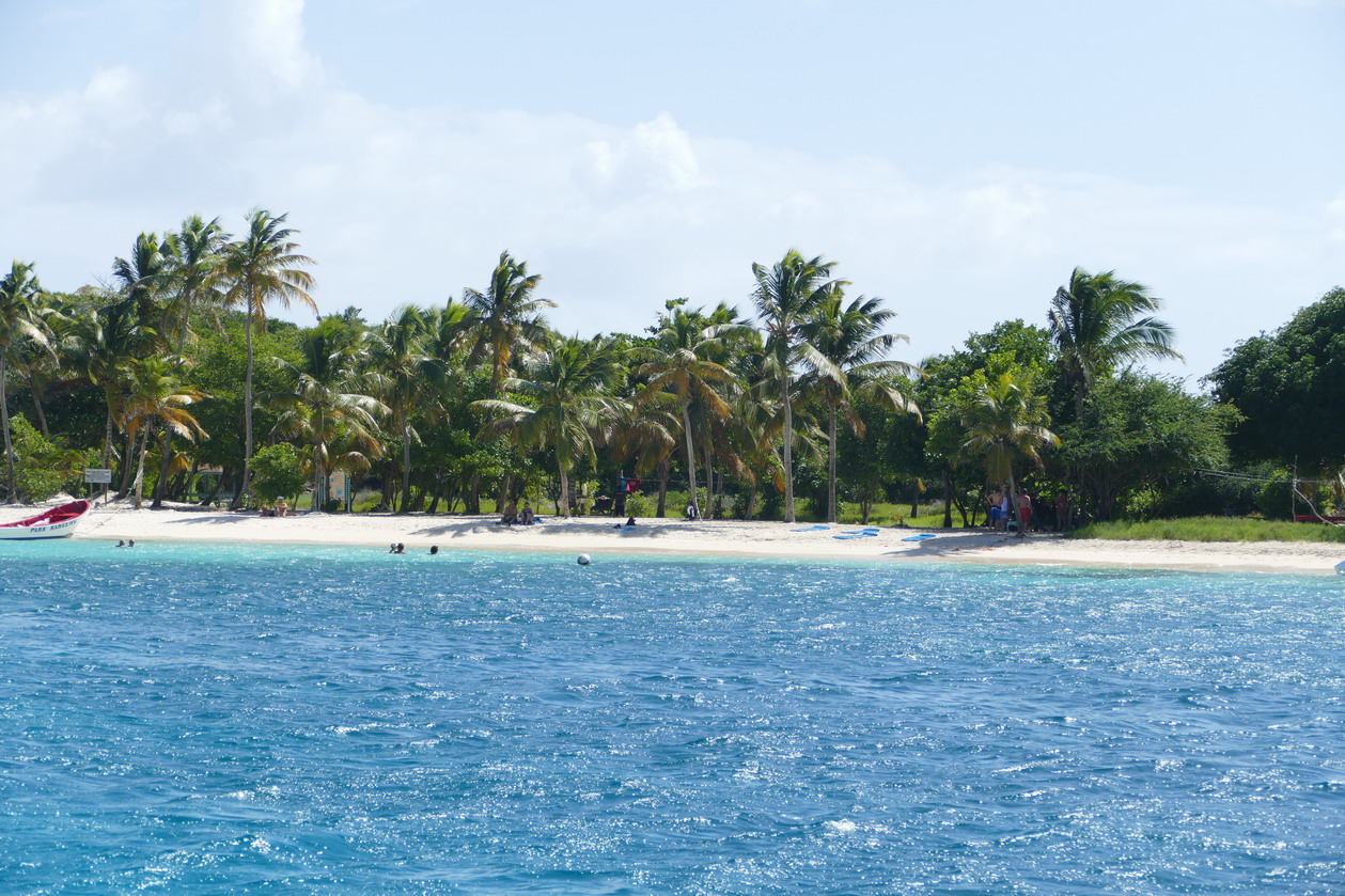 15. Les Tobago cays, la plage et le restaurant de Petit Bateau