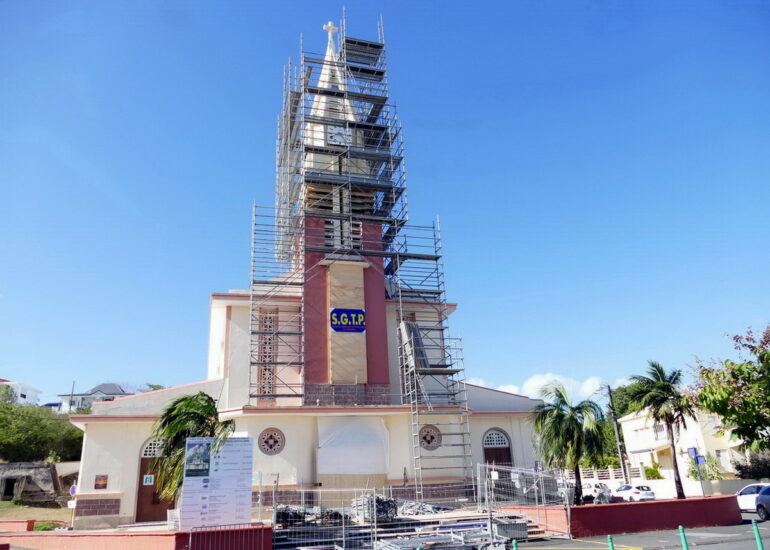15. Ste Anne, l'église en travaux