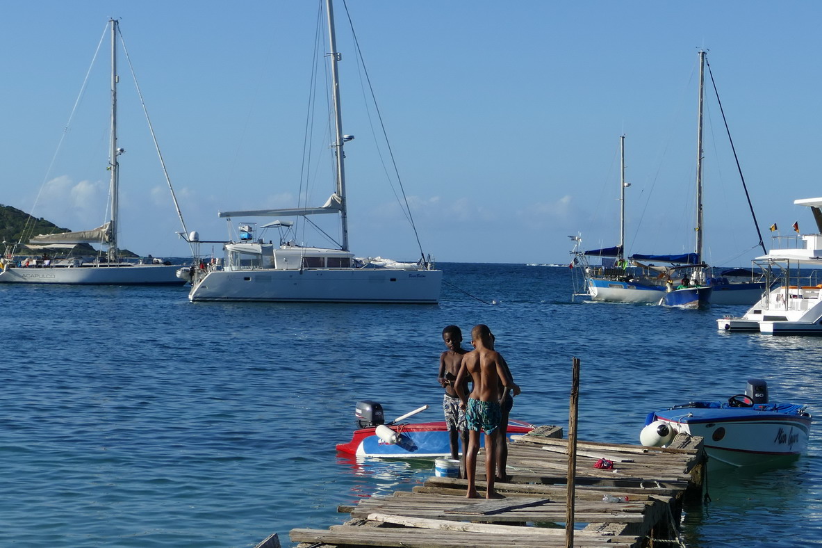 16. Mayreau, Salt whistle bay, un débarcadère bien endommagé