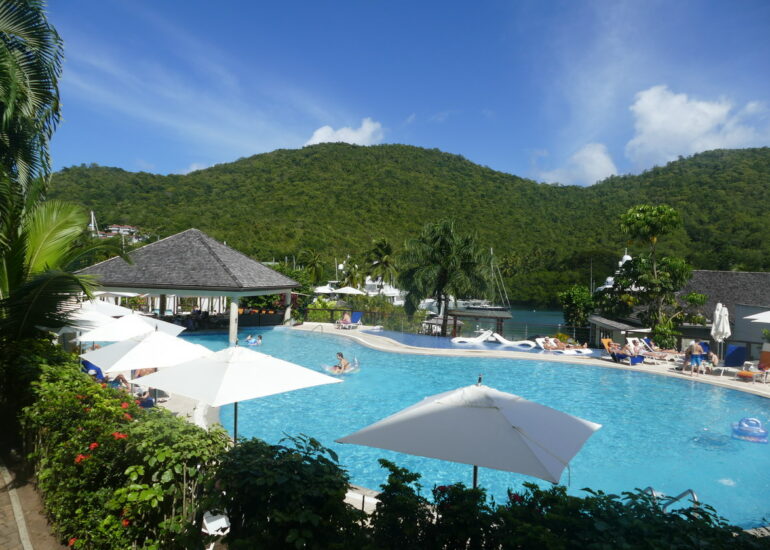 16. Ste Lucie, Marigot harbour, le Resort