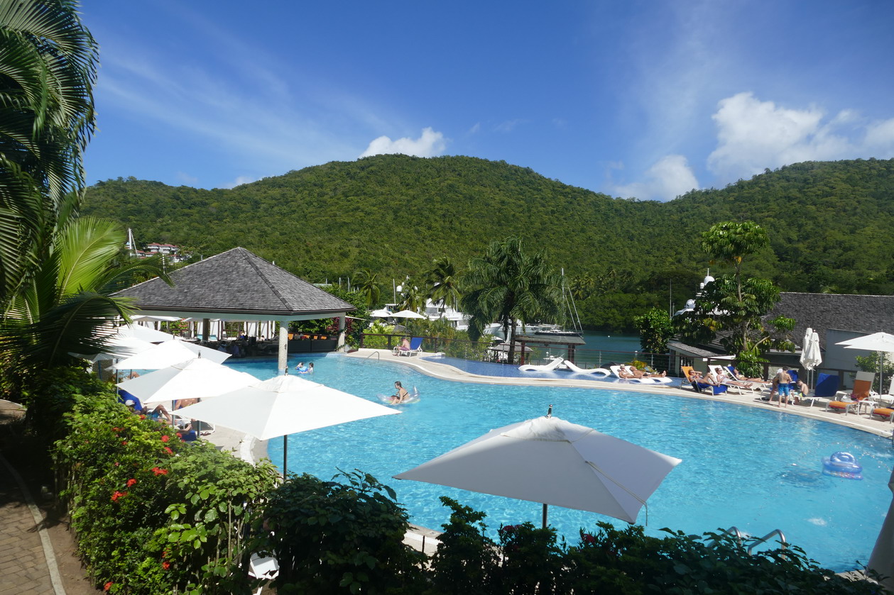 16. Ste Lucie, Marigot harbour, le Resort