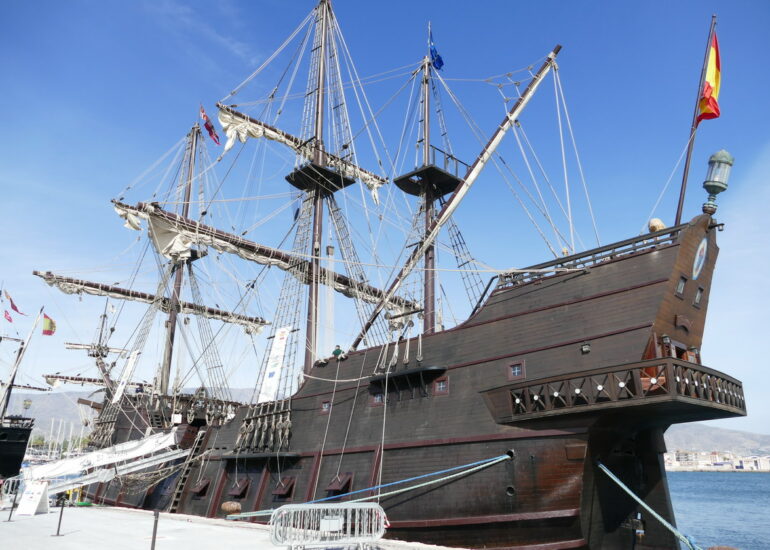 18. Port motril, le Nao Victoria, réplique de la caraque de Magellan