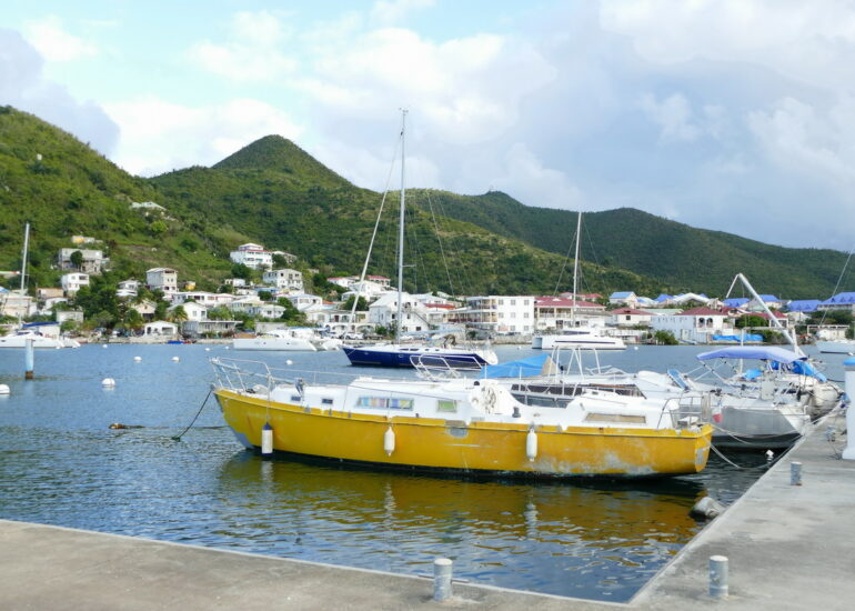 18. St Martin, Marigot, Simpson bay lagoon, le quai de la marina le Port Royal