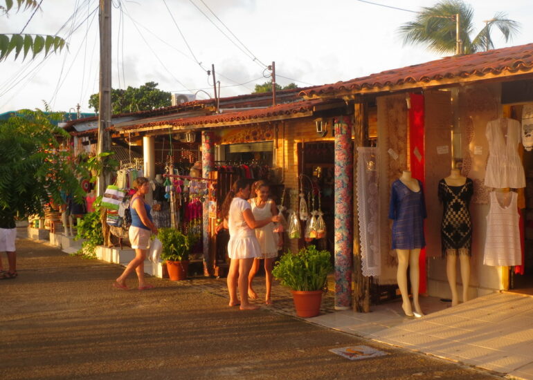 20. Jacaré, les baraques du marché artisanal