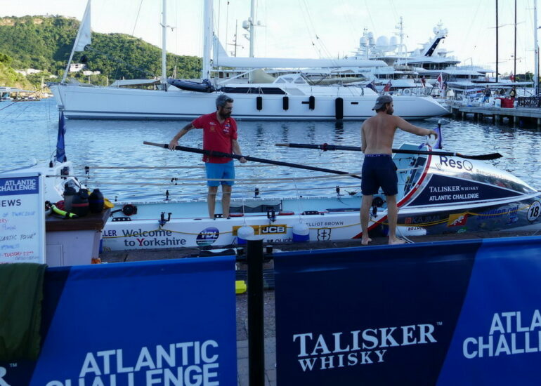 21. Antigua, English harbour, le quai de l'Atlantic challenge
