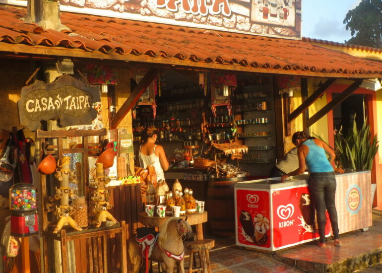 21. Jacaré, les baraques du marché artisanal