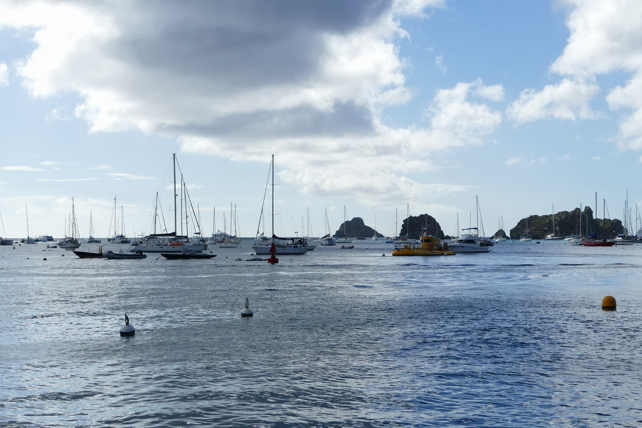 21. St Barth, Gustavia, l'aire de mouillage vue du port