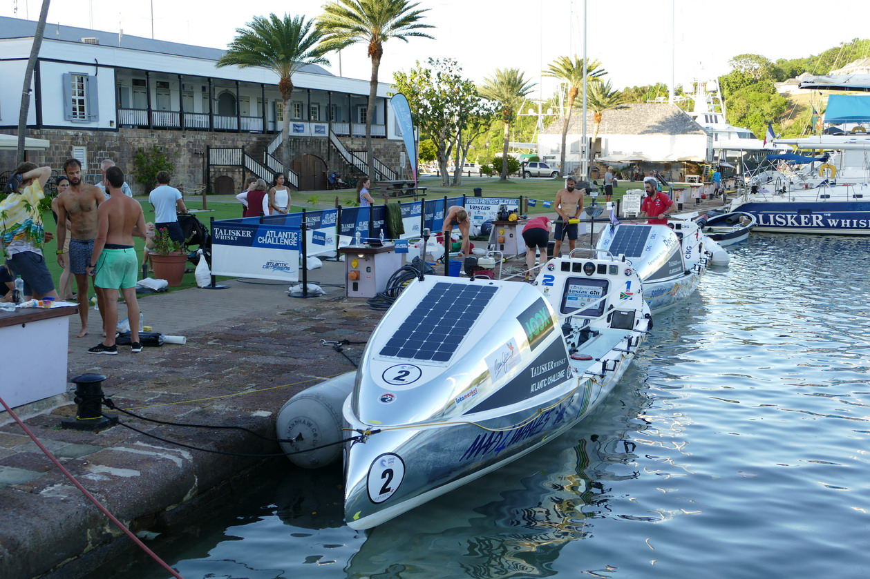 22. Antigua, English harbour, le quai de l'Atlantic challenge