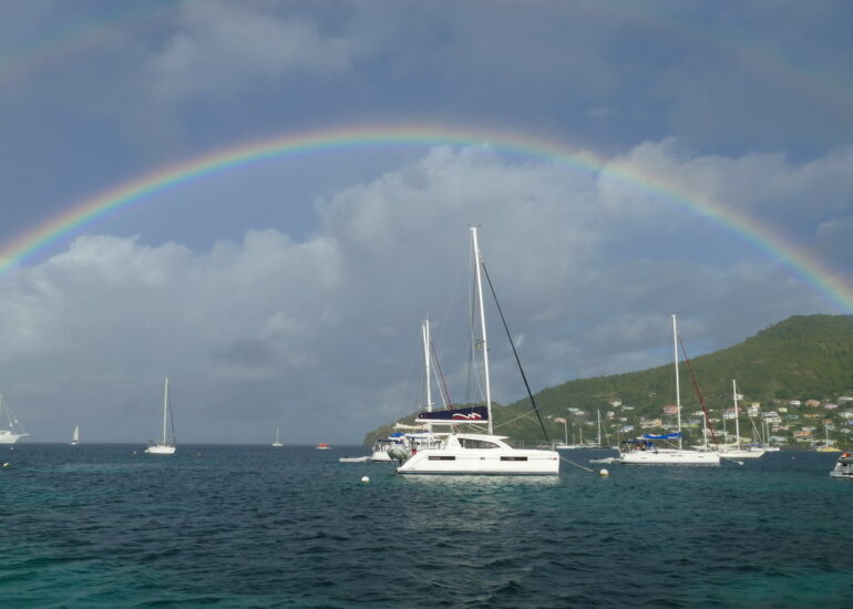 22. Bequia, Admiralty bay, après le grain