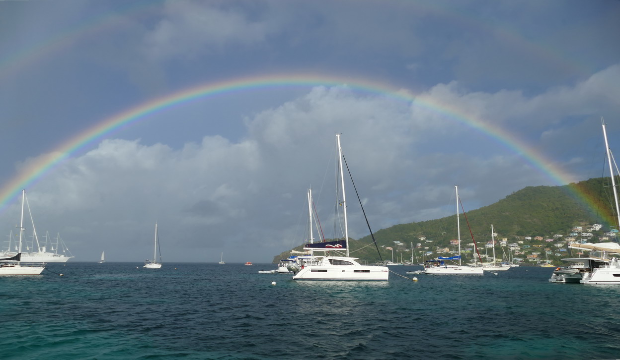 22. Bequia, Admiralty bay, après le grain