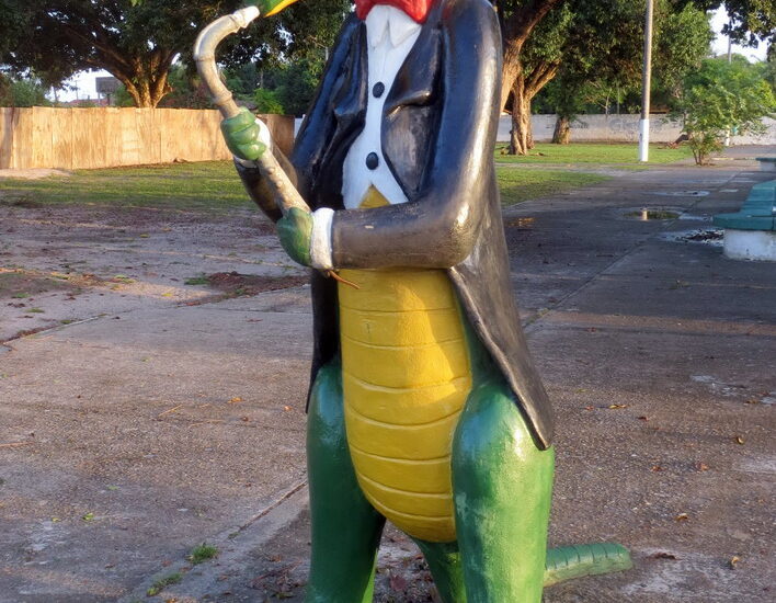 23. Jacaré = crocodile, et le saxophoniste est là presque chaque jour