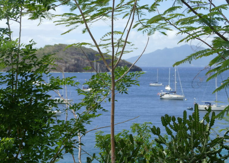 25. L'archipel des Saintes ; une des zones de mouillage