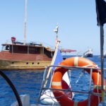 27. La cala Bassa, à l'ouest de Sant Antoni, toujours très encombrée