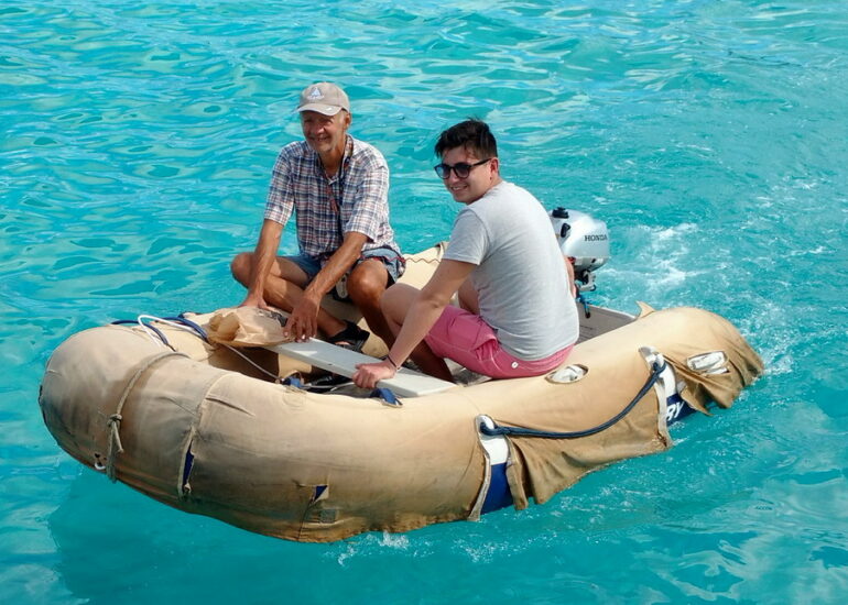 27. St Barth, notre second navire pour aller du bateau à la rive et vice versa