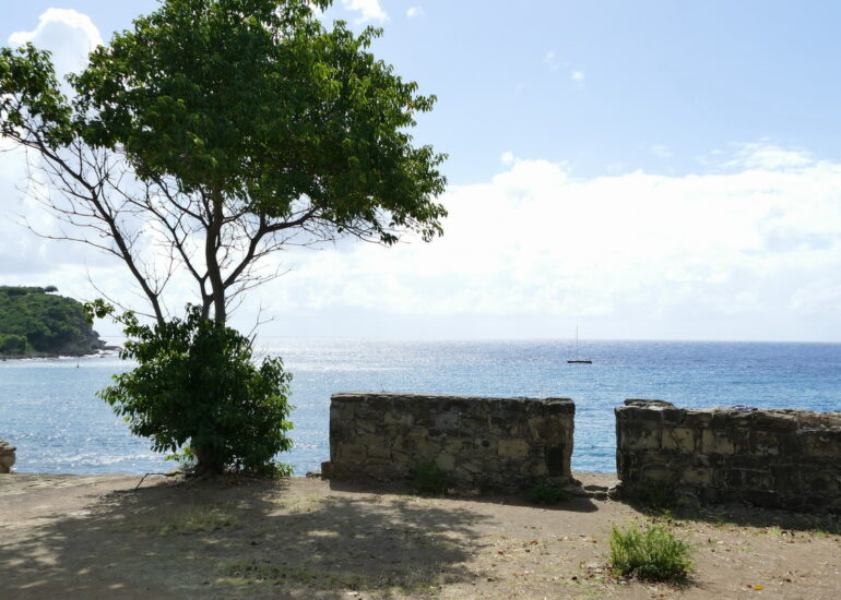 28. Antigua, English harbour, vue vers le large