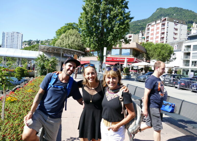 29. Lac Léman - Montreux, Natalia et Vincent, nos équipiers de navigation vers le Brésil en 2015