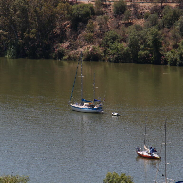 30. Le Guadiana, mouillage d'Alcoutim