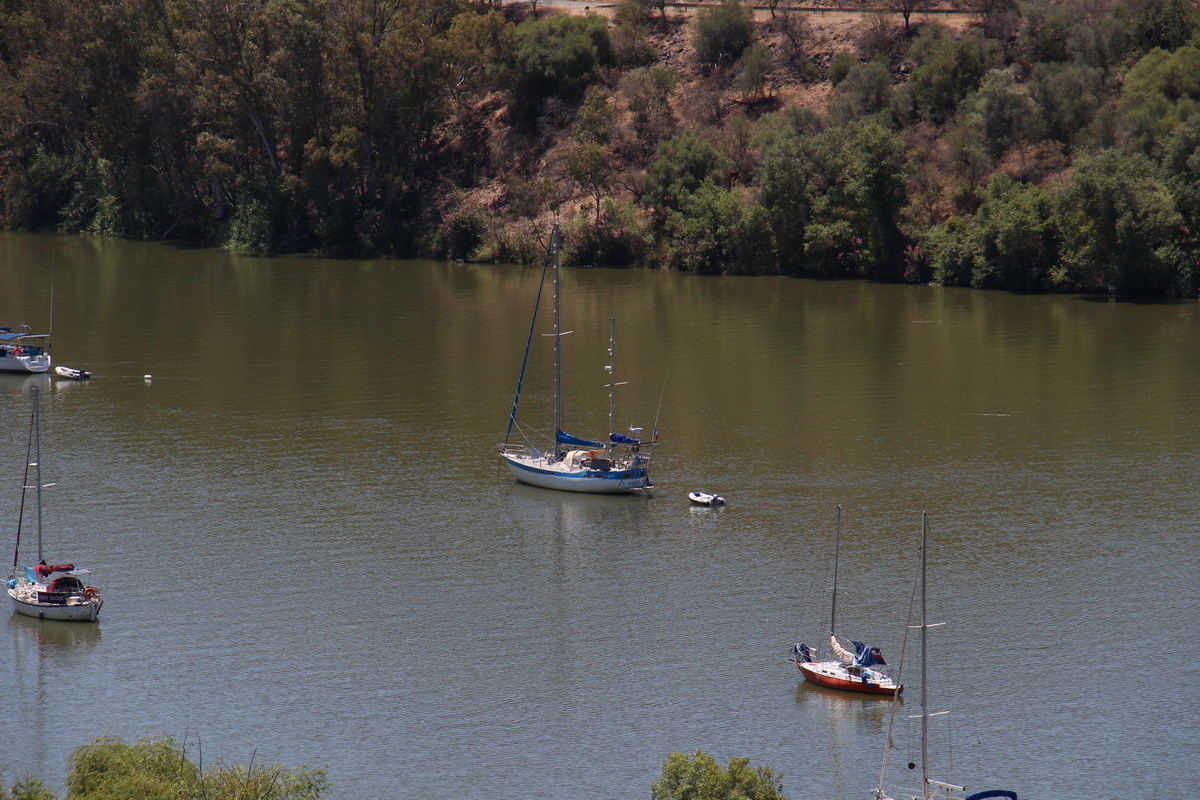 30. Le Guadiana, mouillage d'Alcoutim