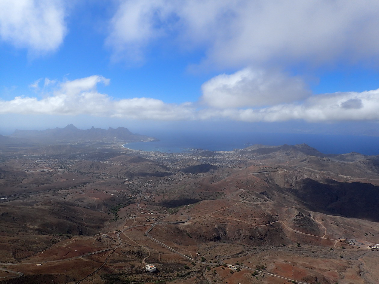 30. Vue du monte Verde la baie de Mindelo