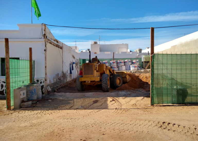 31. La Graciosa - la Caleta de Sebo, un chantier en cours
