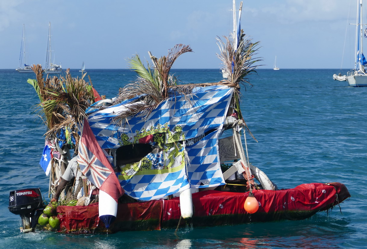 32. Ste Lucie, Rodney bay, ... et ça flotte, on ne sait trop comment !