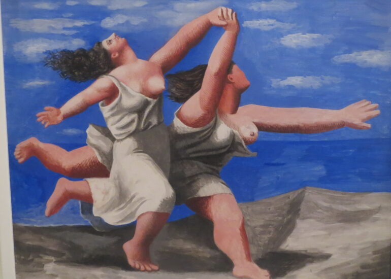 33. Picasso, expo à la Caixa cultural de Rio, deux femmes courant sur la plage