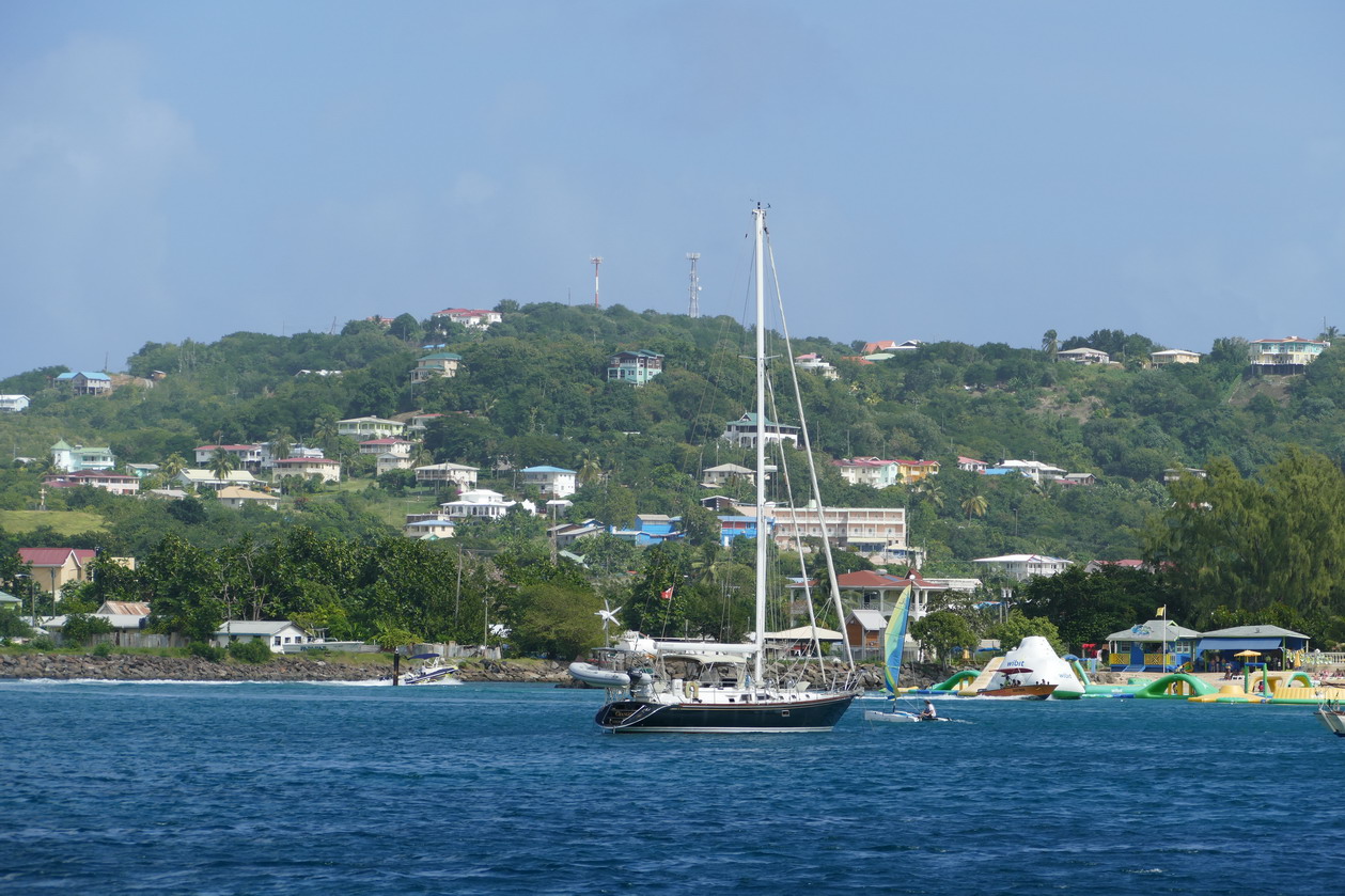 33. Ste Lucie, Rodney bay, le canal d'entrée vers le lagon et la marina