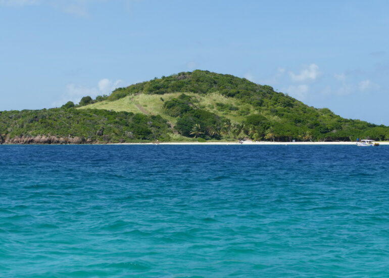 36. Les Tobago cays, l'îlet de Petit bateau (c'est son nom !)