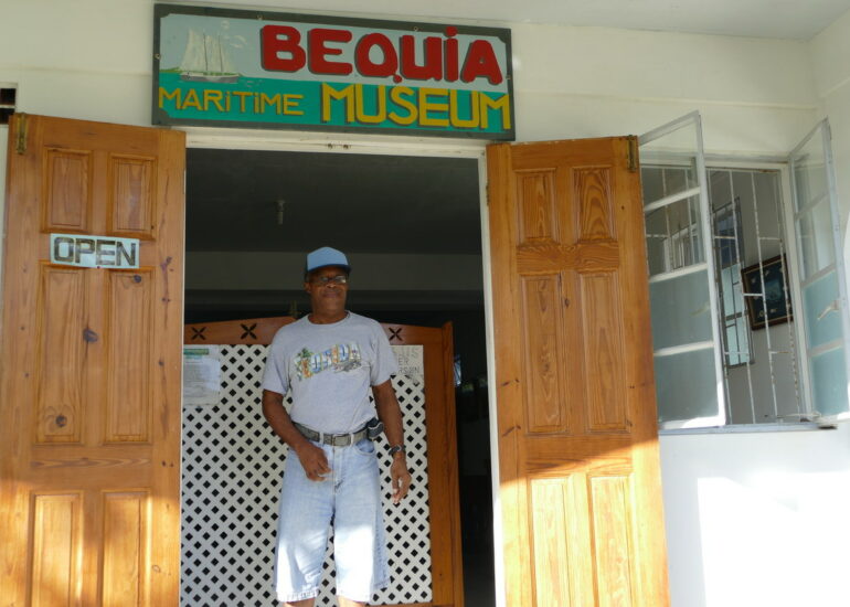 37. Bequia, Port Elisabeth, le petit musée de bateau modélisme de Lawson Sergent