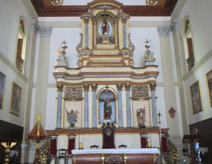 38. Joao Pessoa, l'autel de l'église Sao Frei Pedro Gonçalves