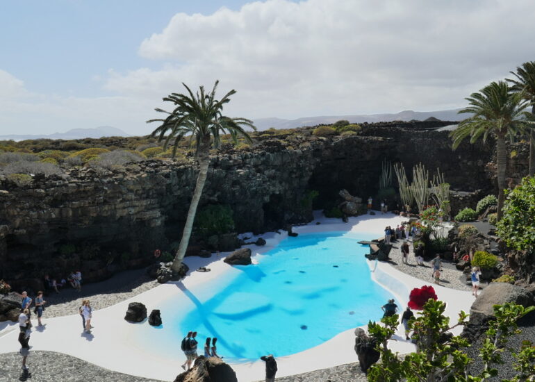 38. Lanzarote, los Jameos del Agua, des cavernes souterraines