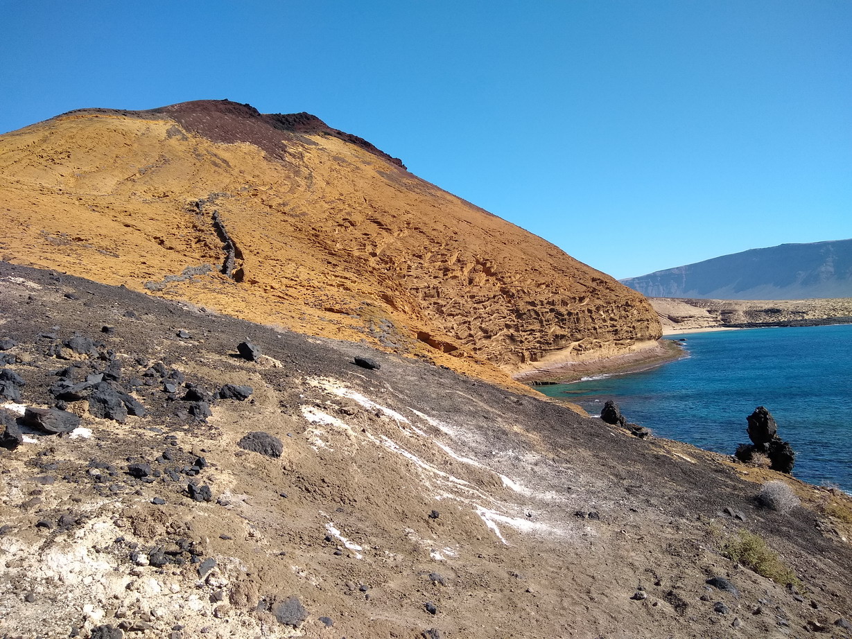 39. La Graciosa - la côte sud, déchiquetée