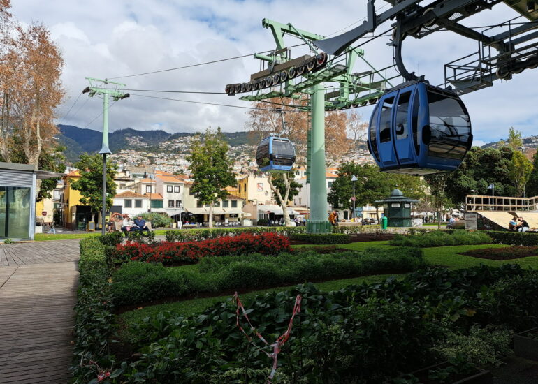 41. Madère, Funchal, le téléphérique pour le jardin botanique