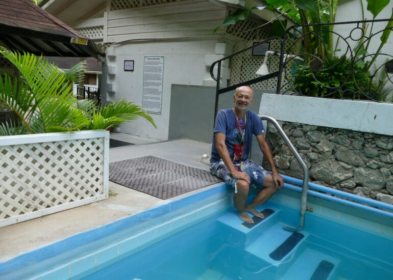 46. Soufriere, le jardin botanique, bain thermal bon pour les rhumatismes...